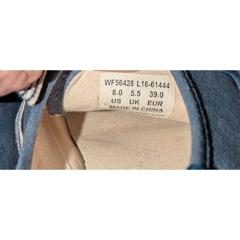 KEDS Women’s Ortholite Size 8 Chambray Jute Lace Up Tennis Shoes Loafers - Picture 6 of 10